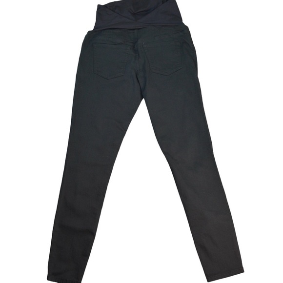 Isabel Maternity Skinny Stretchy Black Over Belly Crossover Jeans, Size 4 NEW - Picture 7 of 12